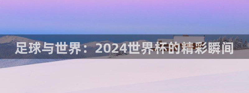 世界杯决赛直播:足球与世界:2024世界杯的精彩瞬间